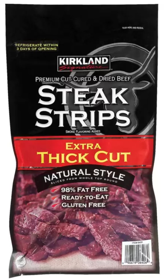 Kirkland Signature Extra Thick Cut Steak Strips, 300g